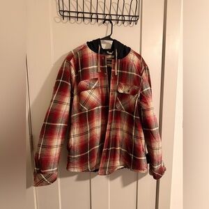 Legendary Outfitters Red Plaid Hooded Jacket